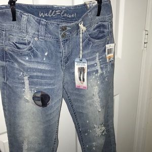 Ripped mom jeans light colord